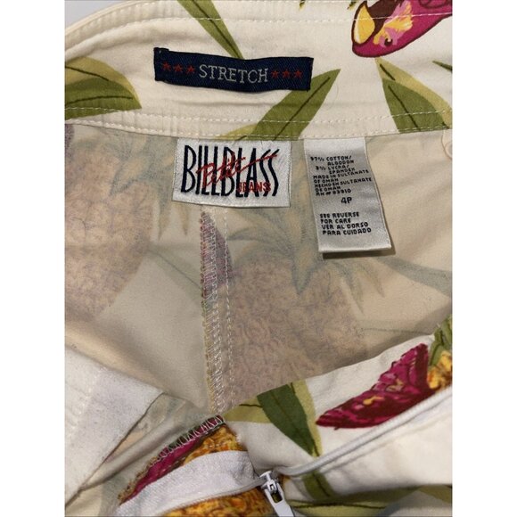 Parrot & Pineapple Print Capri Pants 4P By Bill Blass - Picture 16 of 16